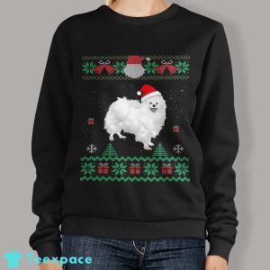 American Eskimo Ugly Christmas Sweater For Dog Lover