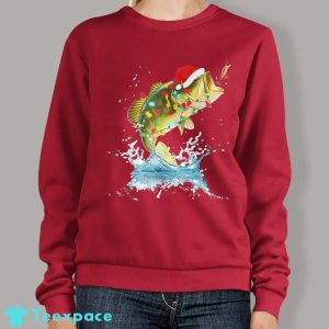 Bass Fishing Funny Christmas Sweater