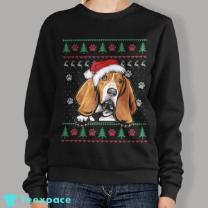 Basset Hound Ugly Christmas Sweater For Dog Lover