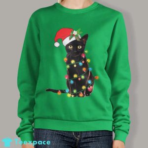 Black Cat Christmas Sweater