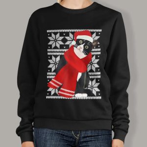 Black Cat Ugly Christmas Sweater 2