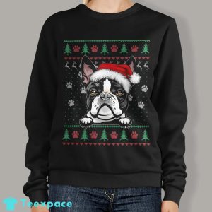 Boston Terrier Funny Ugly Christmas Sweater For Dog Lover