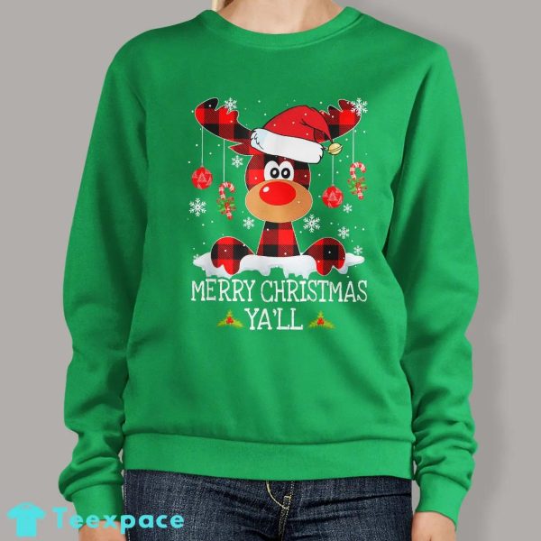 Buffalo Red Plaid Funny Christmas Sweater