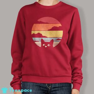 Cat Retro Style Sweatshirt