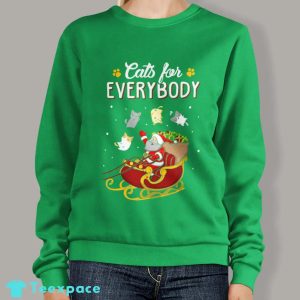Cats For Everybody Funny Ugly Christmas Sweater