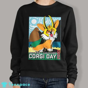 Corgi Beach Day Sweatshirt