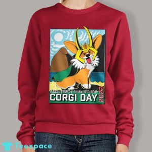 Corgi Beach Day Sweatshirt
