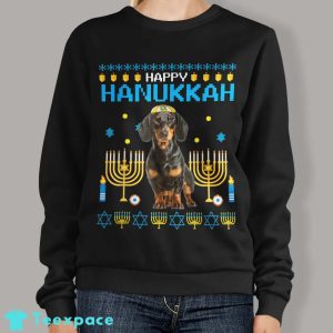 Dachshund Chanukah Jewish Hanukkah Sweater