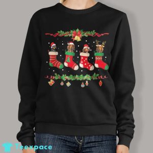 Dachshund Stocking Christmas Sweater 1