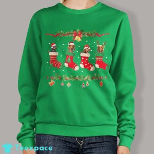 Dachshund Stocking Christmas Sweater