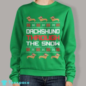 Dachshund Thru The Snow Sweater