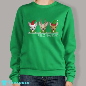 Feliz Navidad Chihuahuas Sweatshirt 2