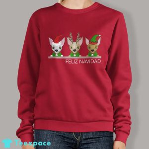 Feliz Navidad Chihuahuas Sweatshirt