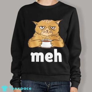 Funny Grumpy Meh Cat Sweatshirt