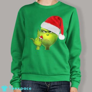 Grinch Middle Finger Sweater