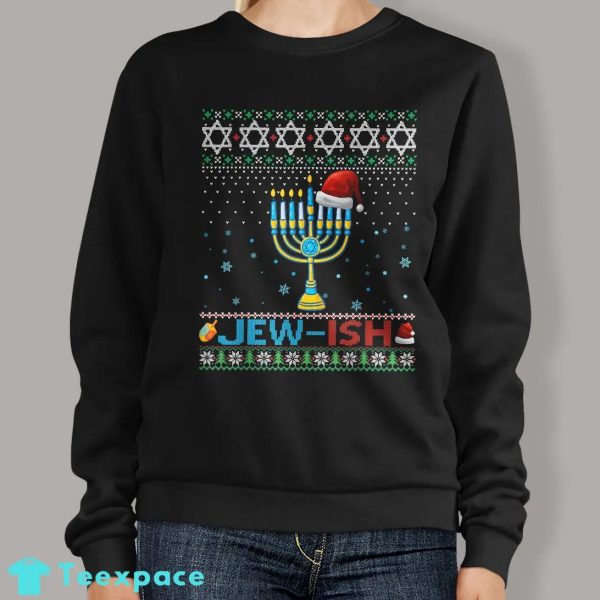Half Christmas Half Hanukkah Sweater
