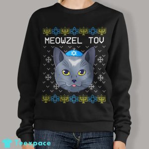 Hanukkah Sweater Cat Chanukah Jewish Gift