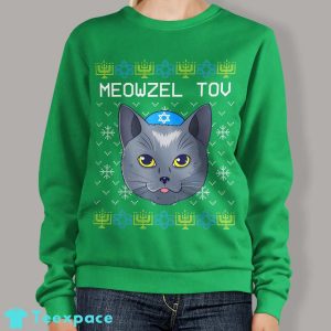 Hanukkah Sweater Cat Chanukah Jewish Gift