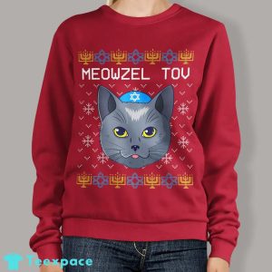 Hanukkah Sweater Cat Chanukah Jewish Gift 3