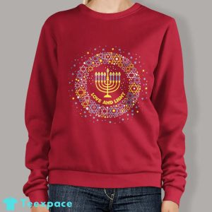 Hanukkah Ugly Sweater Menorah Judaica