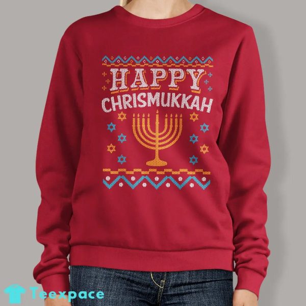 Happy Chrismukkah Sweater Chanukah Gifts