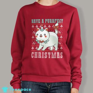 Have a Purrfect Christmas Cat Ugly Sweater