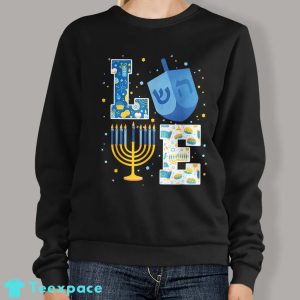 LOVE Hanukkah Sweater Hanukkah Gift