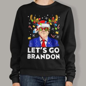 Lets Go Brandon Trump Christmas Ugly Sweater Vintage 2