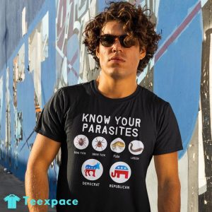 Libertarian Know Your Parasites Politics Shirt