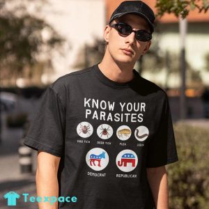 Libertarian Know Your Parasites Politics Shirt