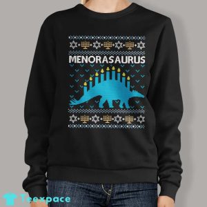 Menorasaurus Sweater Hanukkah Gift Box