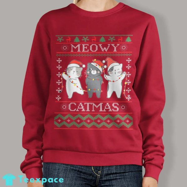 Meowy Catmas Ugly Sweater