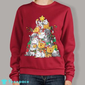 Meowy Christmas Tree Sweater