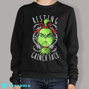 Resting Grinch Face Sweater 1