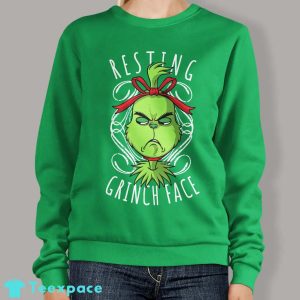 Resting Grinch Face Sweater 2