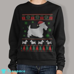 Scottie Dog Ugly Christmas Sweater Gift for Dog Lovers