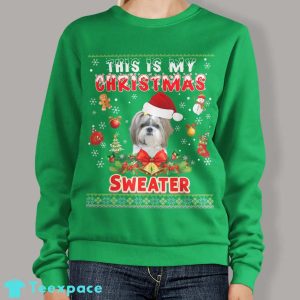 This Is My Xmas Shih Tzu Dog Ugly Christmas Sweater
