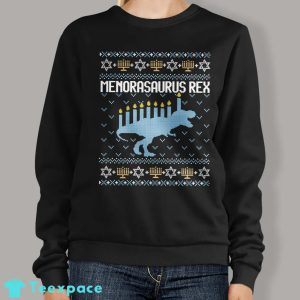 T-rex Ugly Hanukkah Sweater Chanukah Gifts