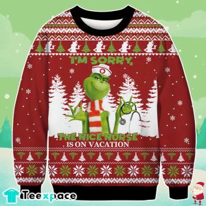 Grinch Nurse Christmas Sweater
