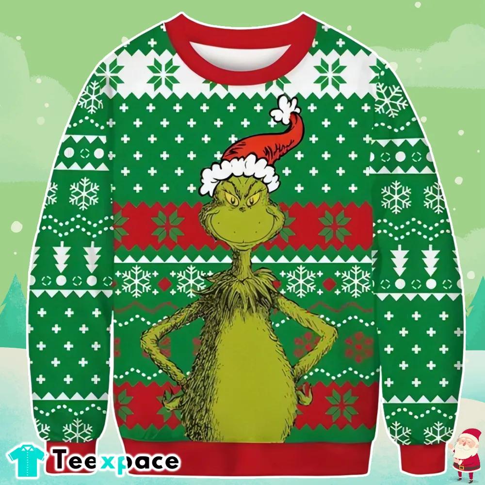 Ugly Grinch Sweater- Christmas Gifts 2023