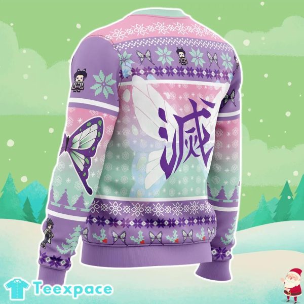 Demon Slayer Kochou Shinobu Ugly Christmas Sweater