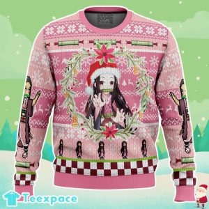 Demon Slayer Nezuko Kamado Ugly Christmas Sweater