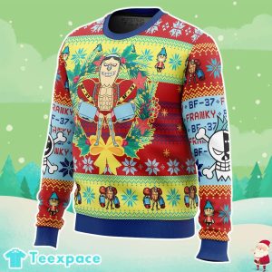 One Piece Franky Ugly Christmas Sweater