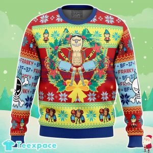 One Piece Franky Ugly Christmas Sweater