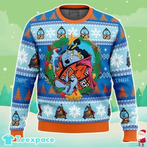 One Piece Jinbe Ugly Christmas Sweater