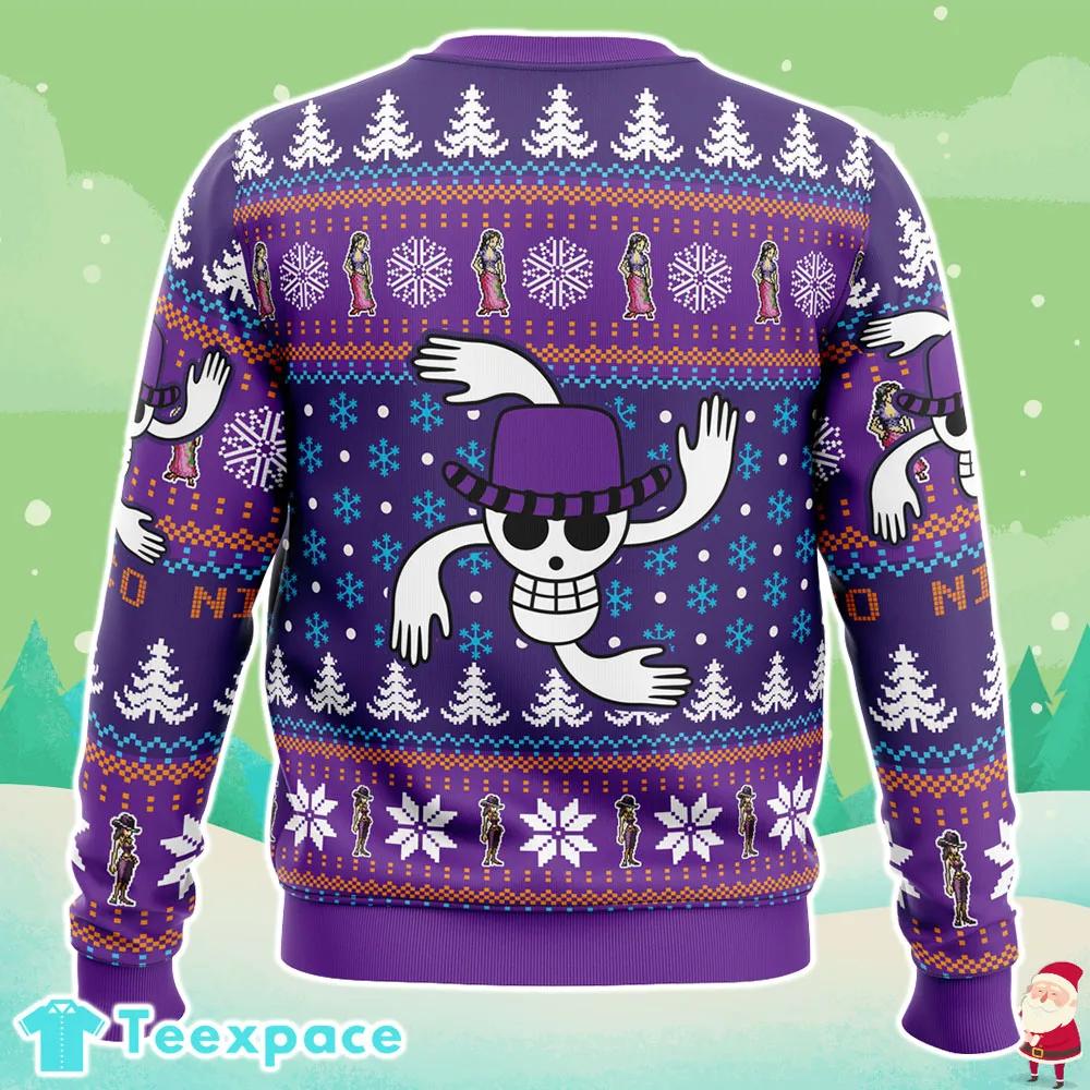 One Piece Nico Ugly Christmas Sweater 3