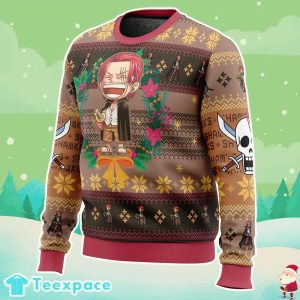 One Piece Shanks Ugly Christmas Sweater