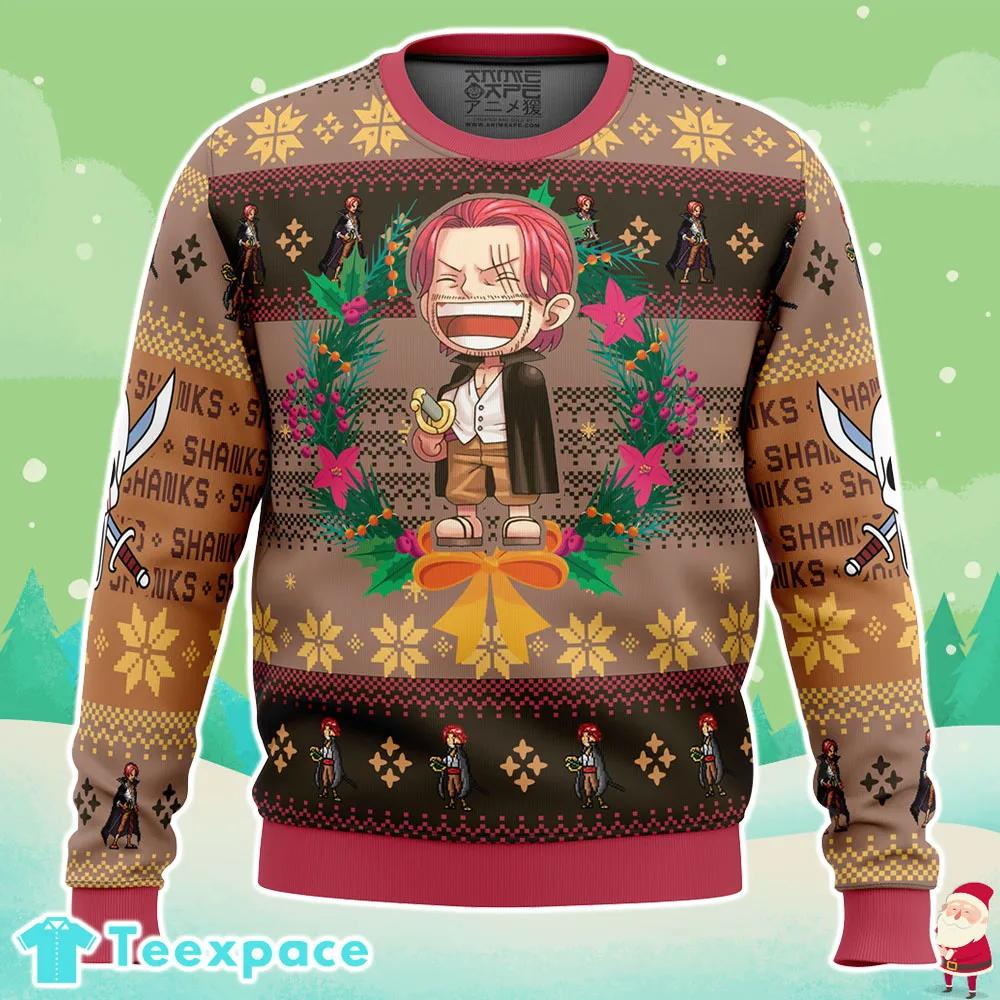 One Piece Shanks Ugly Christmas Sweater