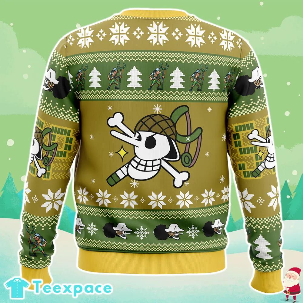 One Piece Usopp Ugly Christmas Sweater 3