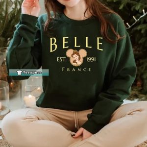 Belle Sweatshirt Womens Disney Sweatshirt 2